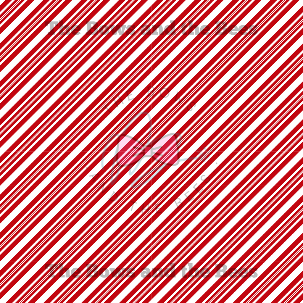 Peppermint Stripes | Christmas Seamless Pattern
