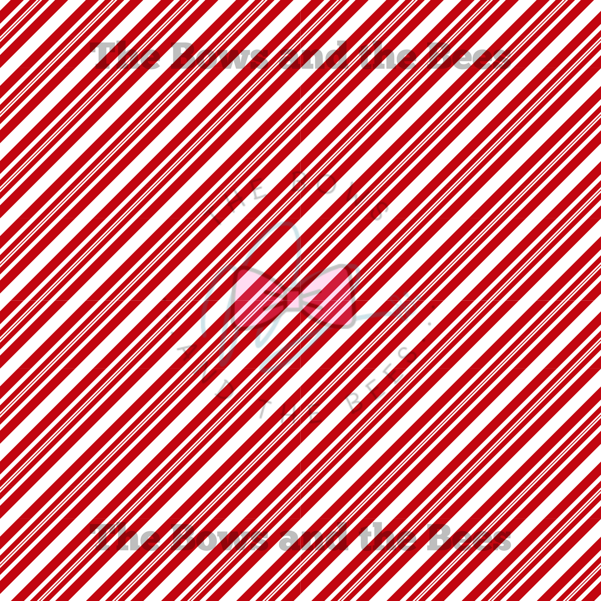 Peppermint Stripes | Christmas Seamless Pattern