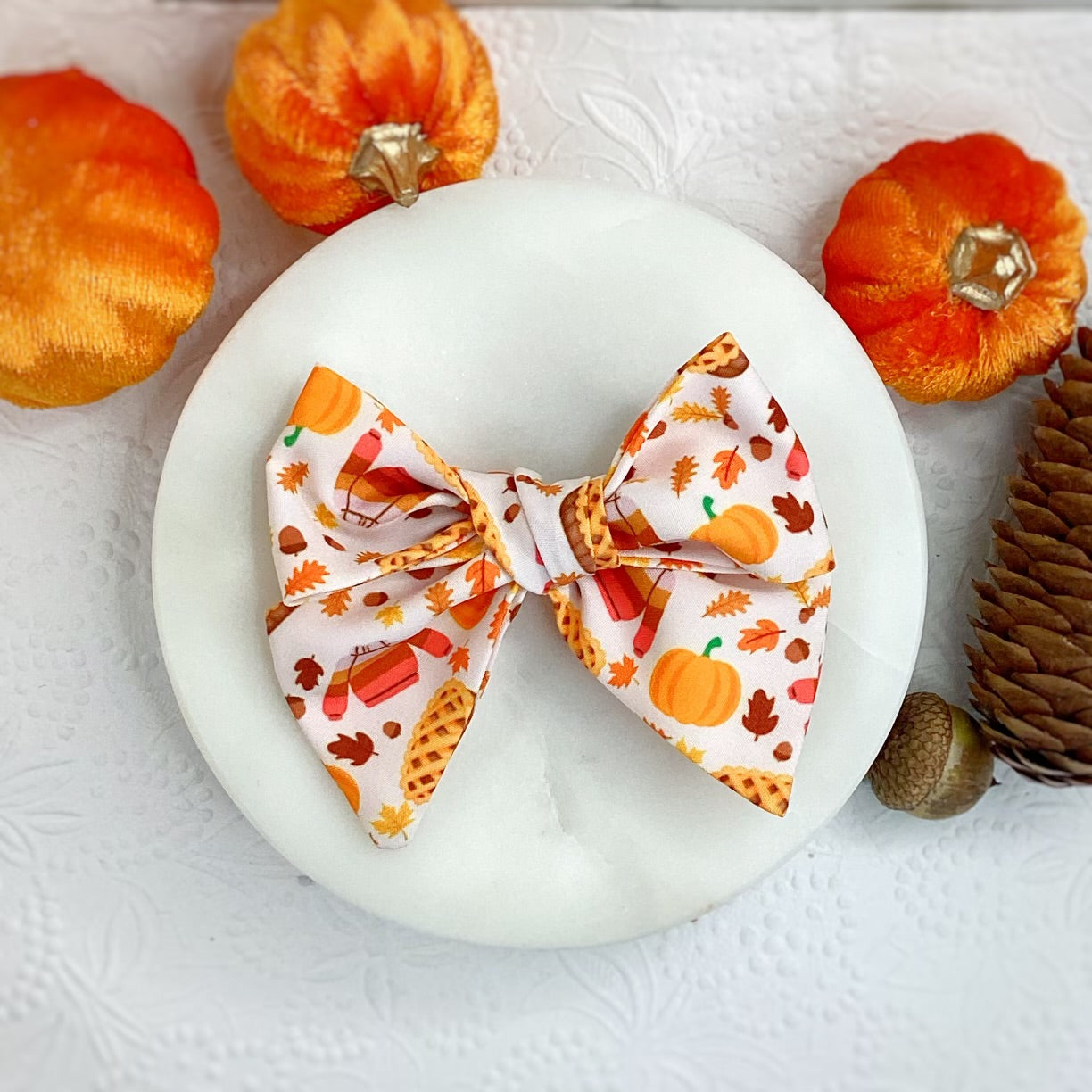 Sweater Weather Bow Strip and Scrunchie Collection