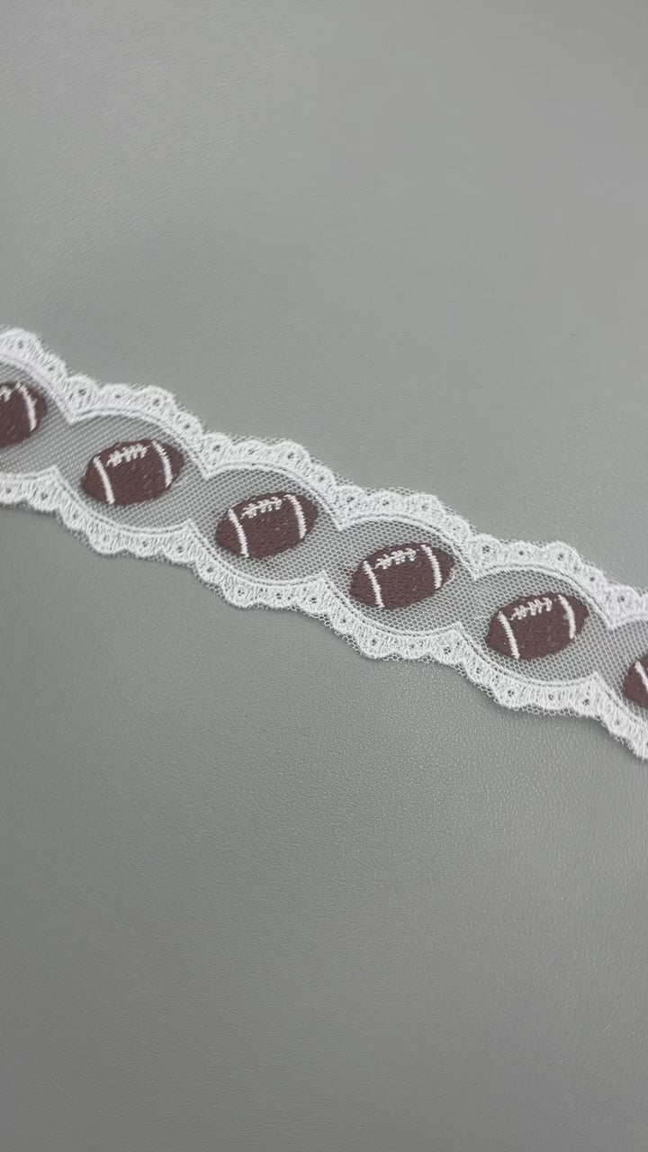 Football Bow Lace - RTS