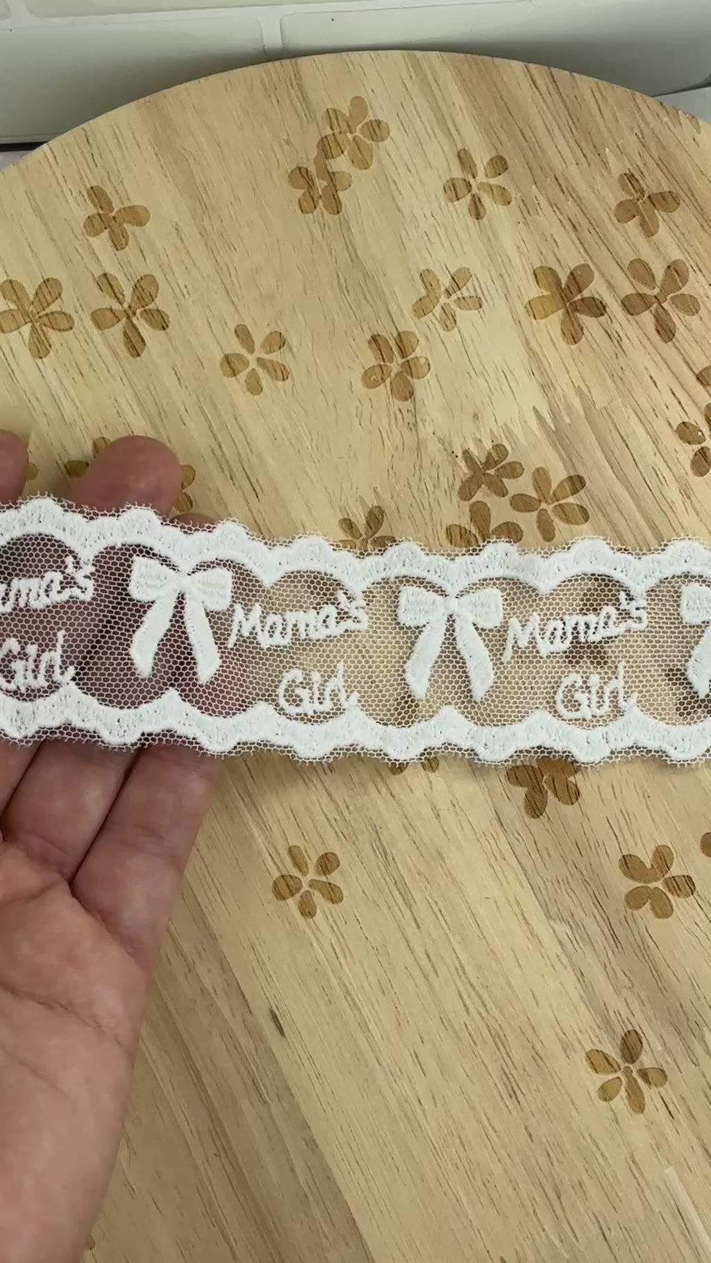 Custom Mama’s Girl Lace Trim- RTS