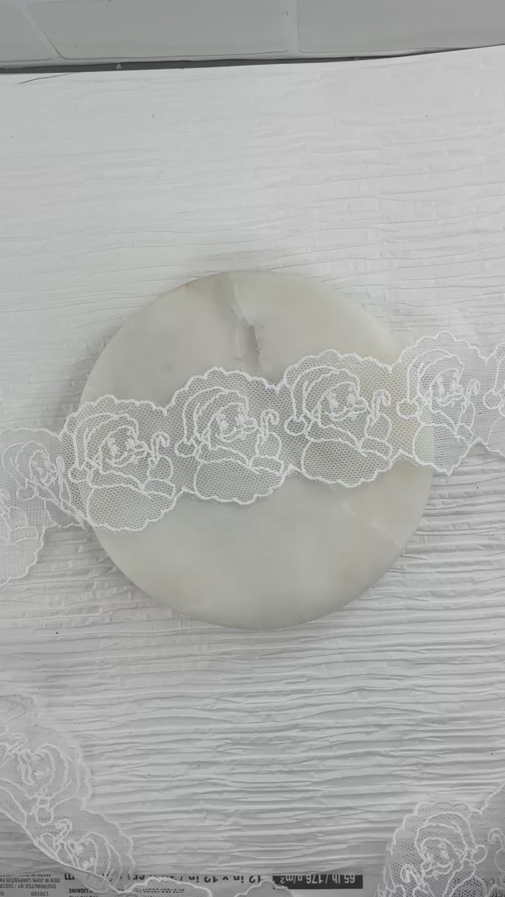 Budget Friendly Custom Delicate Santa Lace Trim- RTS