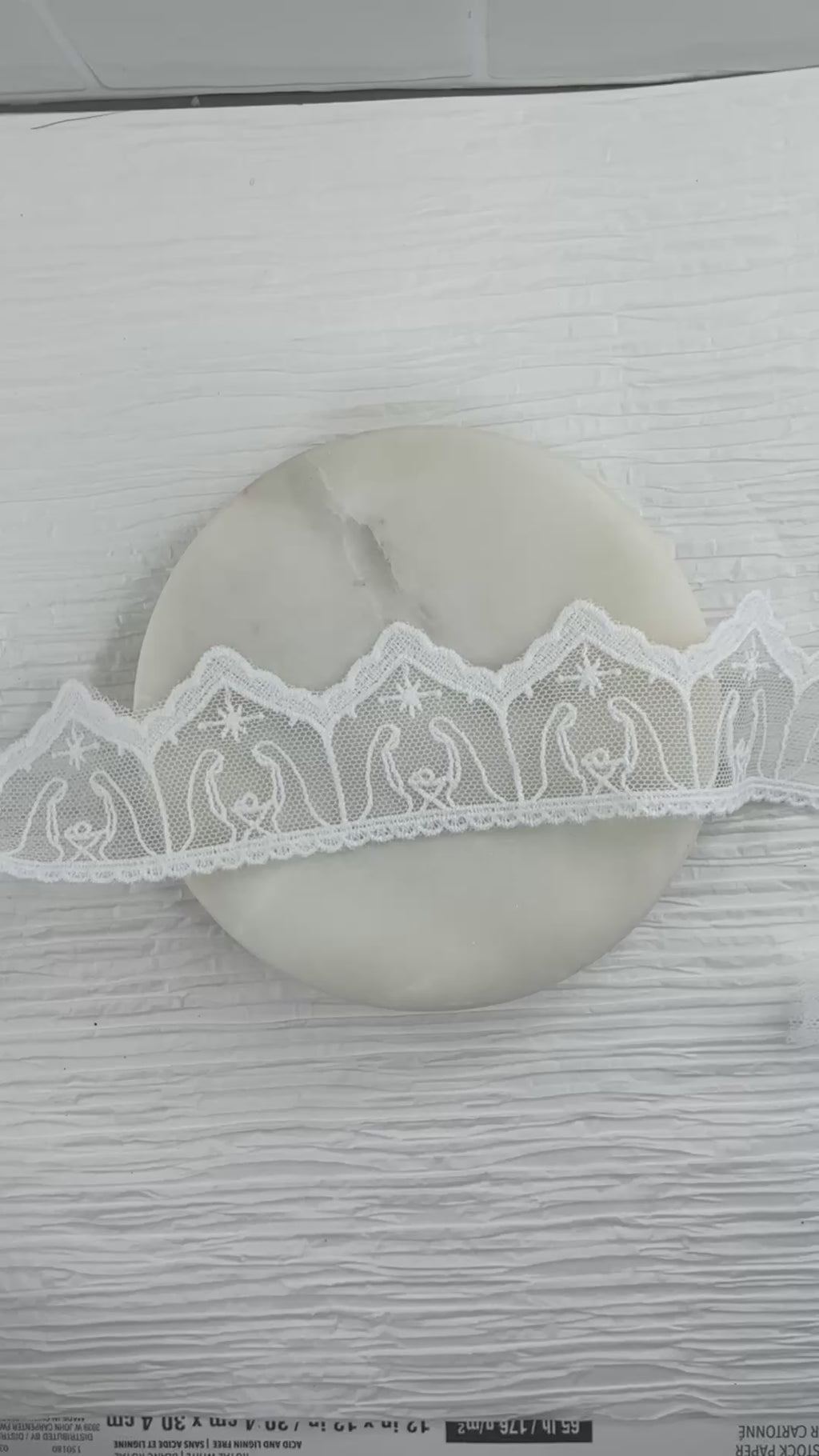 Custom Nativity Delicate Lace Trim- RTS