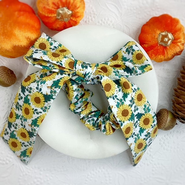 Sunflower Days Bow Strip and Scrunchie Collection