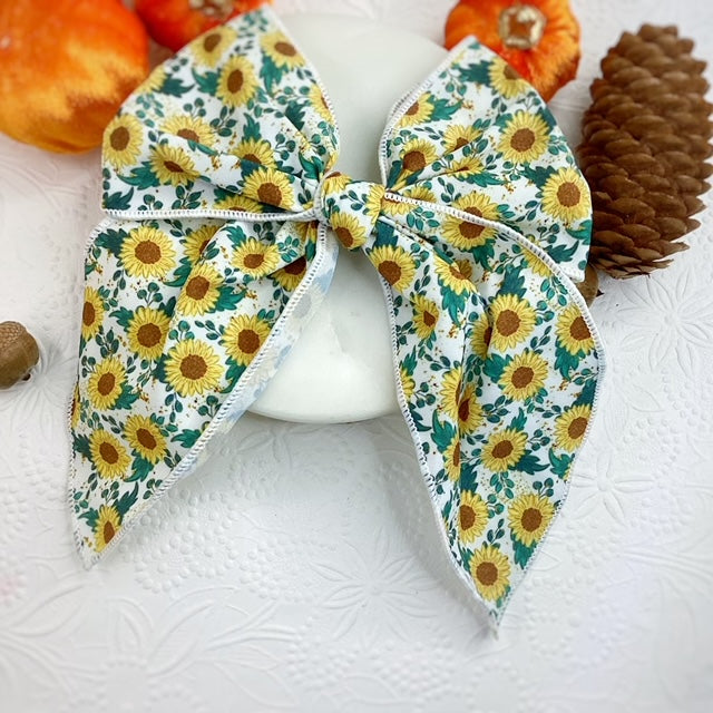Sunflower Days Bow Strip and Scrunchie Collection
