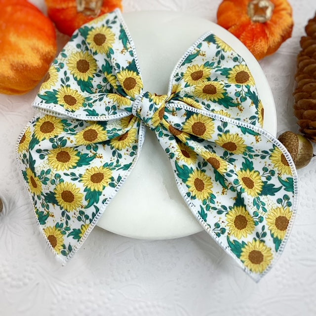 Sunflower Days Bow Strip and Scrunchie Collection