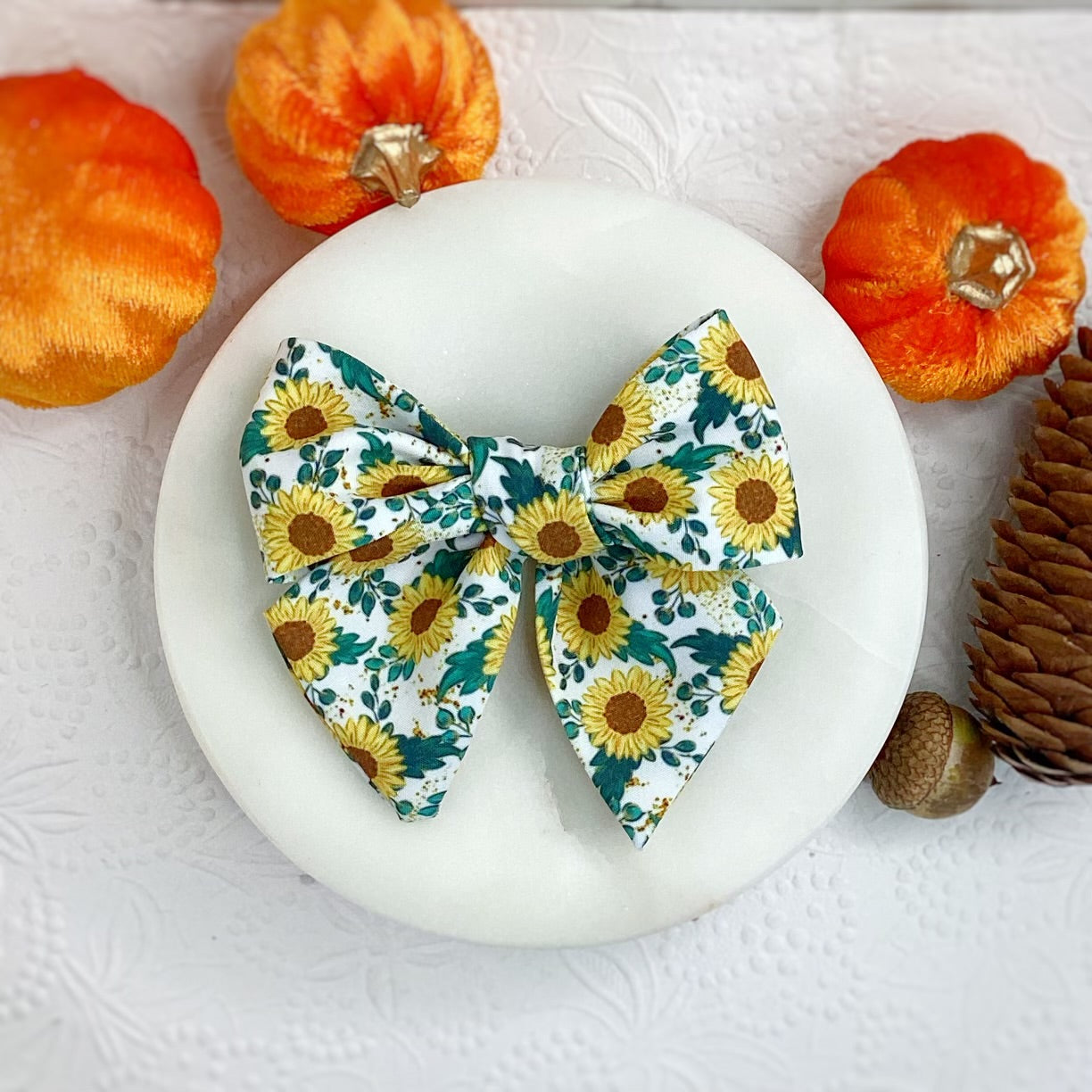 Sunflower Days Bow Strip and Scrunchie Collection