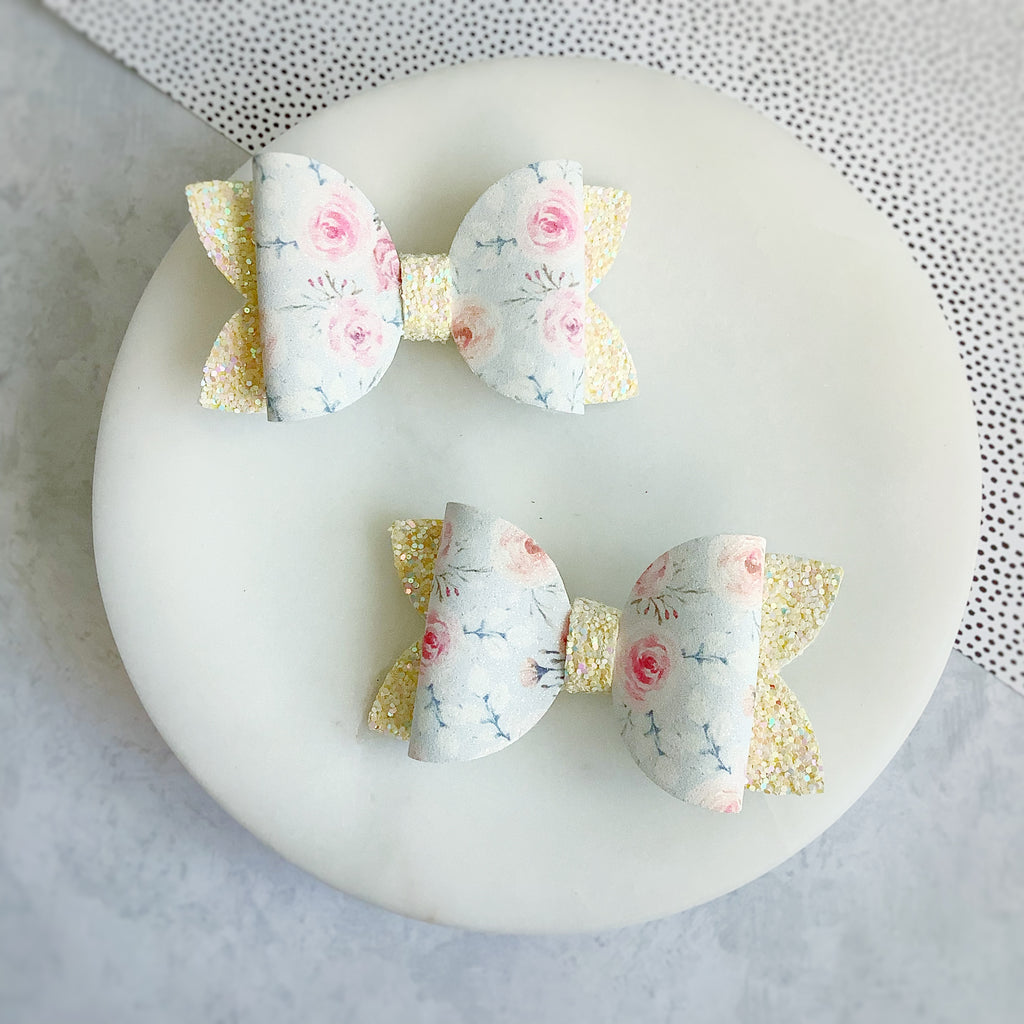 Soft Colors Floral Riley Bows