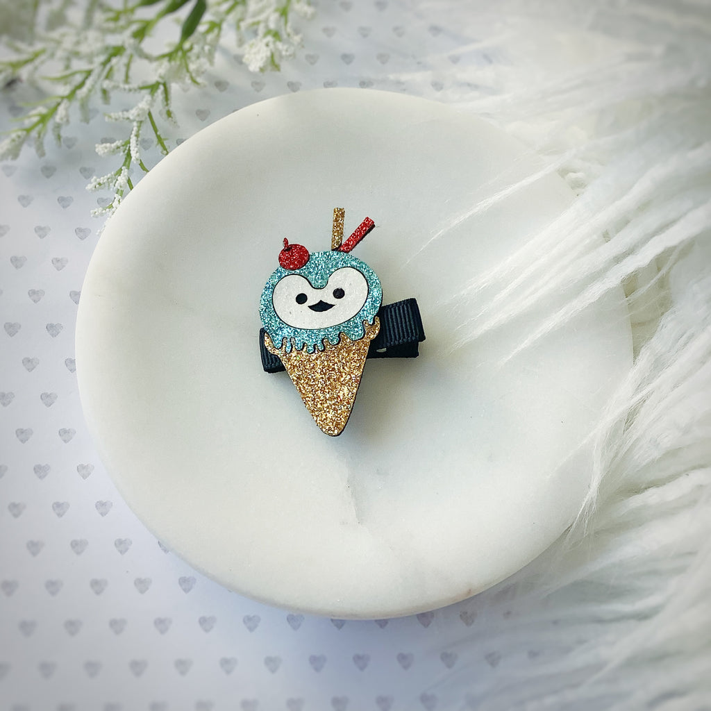 Penguin Ice Cream Clip