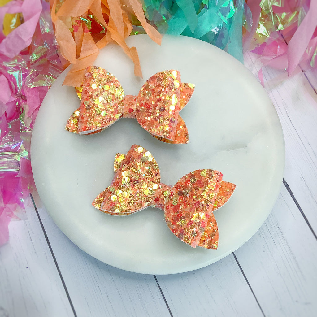 Chunky Glitter Riley Bow Collection