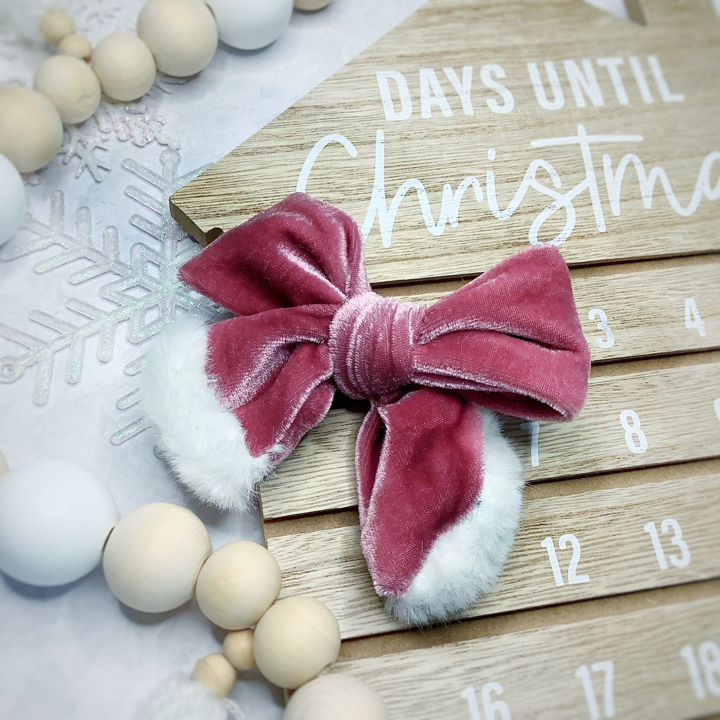 Luxe Fur and Velvet Pre-Tied Bow Strip Collection