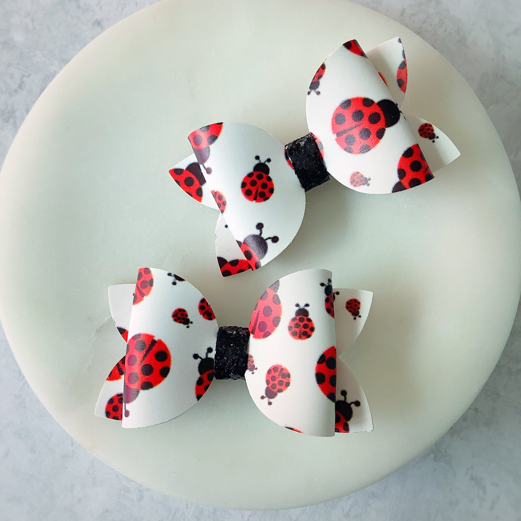 Classic Ladybug Riley Pigtail Bows