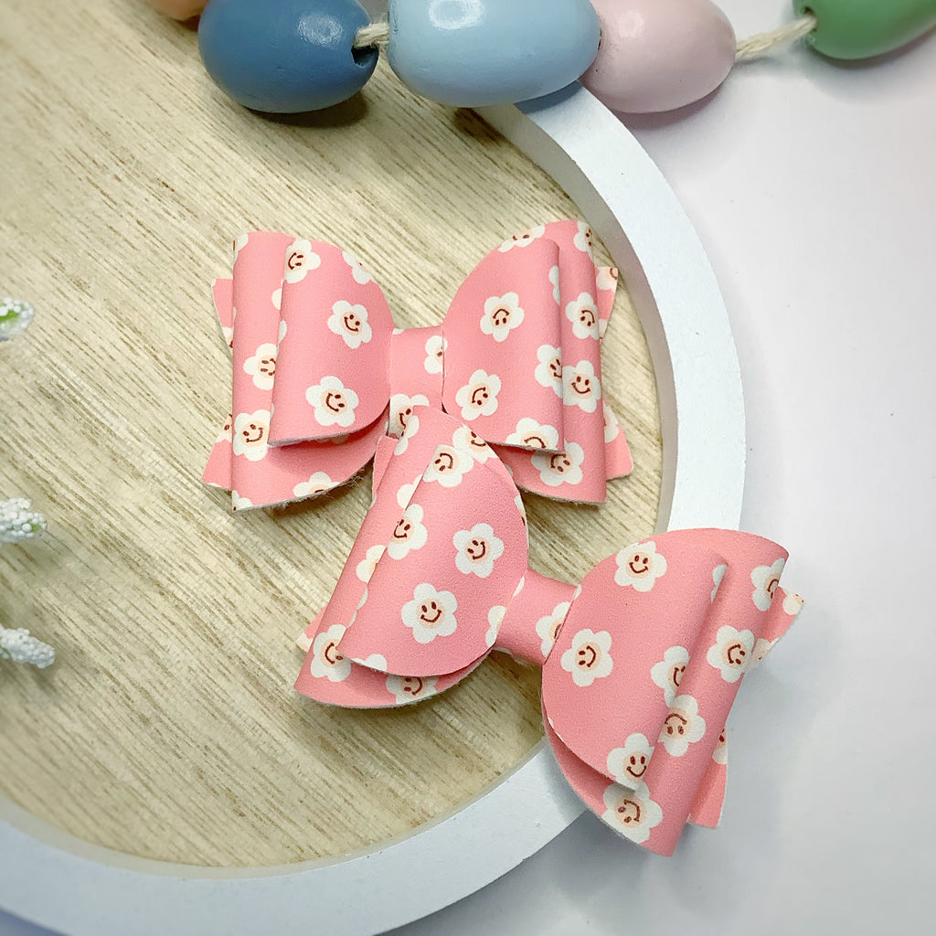 Spring Prints Mini Harper Pigtail Bow Collection
