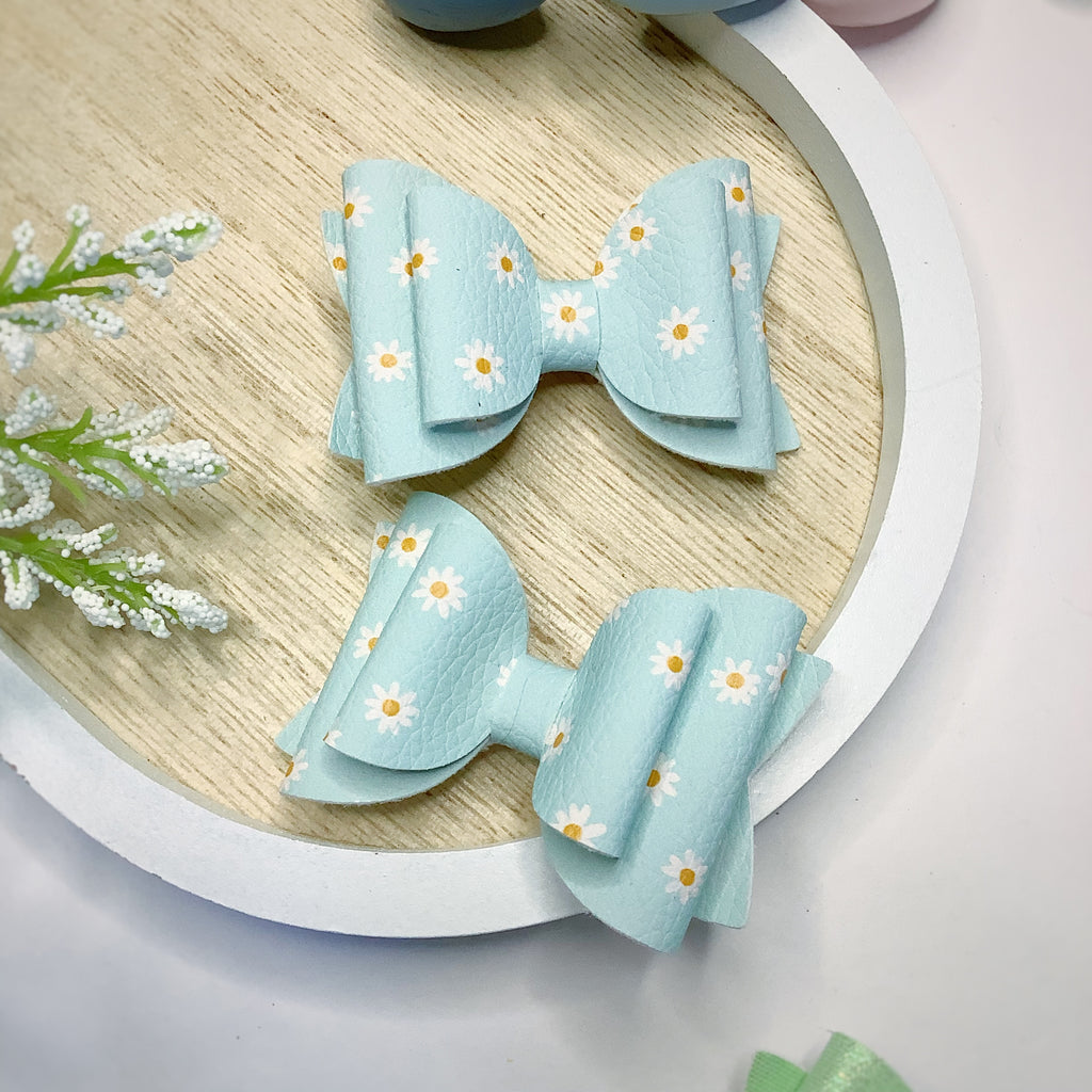 Spring Prints Mini Harper Pigtail Bow Collection