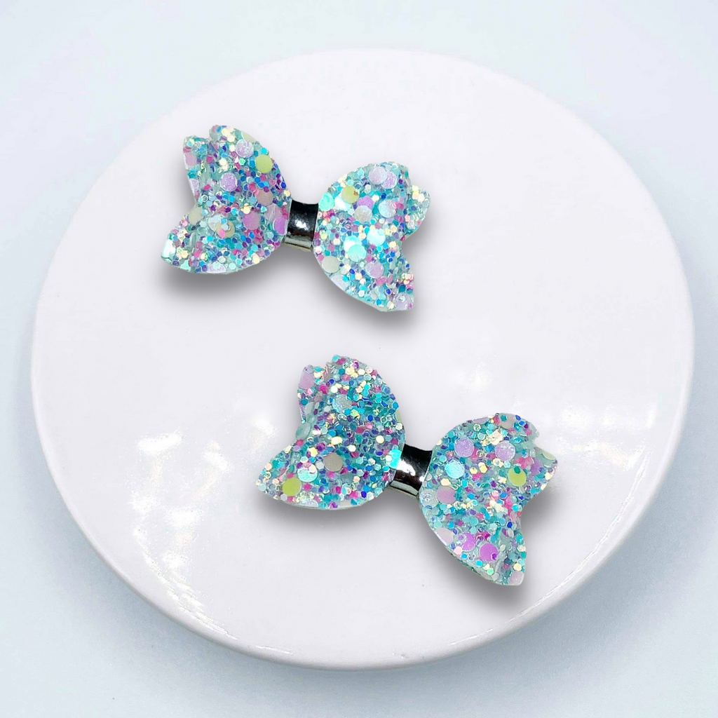 Chunky Glitter Micro Mini Bow Collection